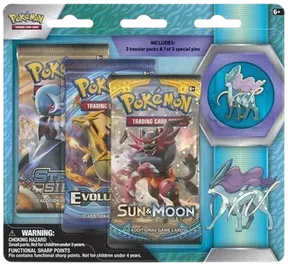 Legendary Beasts Collector Pin 3 Pack Blister (Suicune)