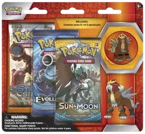Legendary Beasts Collector Pin 3 Pack Blister (Entei)