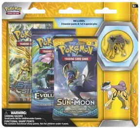 Legendary Beasts Collector Pin 3 Pack Blister (Raikou)