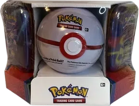 Pokémon - Poké Ball Tin + 2 Kanto Power Mini Tins - Premier Ball