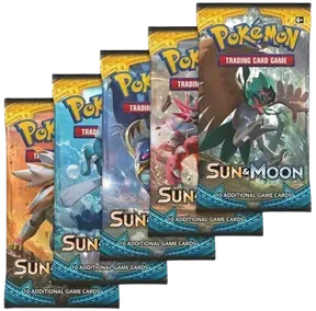 Sun & Moon Booster Pack Art Bundle (Set of 5)