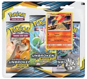 Unbroken Bonds 3-Pack Blister - Typhlosion