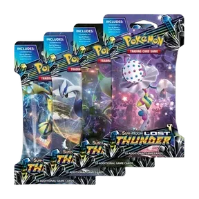 Lost Thunder Sleeved Booster Pack Art Bundle (Set of 4)