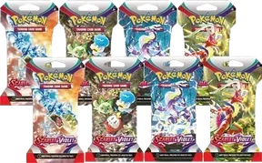 Scarlet & Violet Sleeved Booster Pack Bundle (Set of 8)
