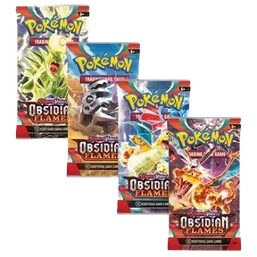 Obsidian Flames Booster Pack Art Bundle (Set of 4)