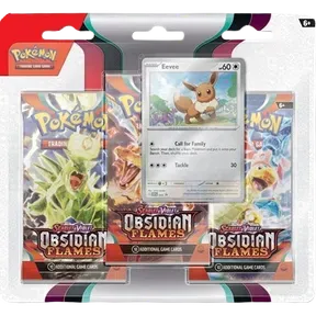 Obsidian Flames 3-Pack Blister - Eevee