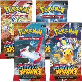 Surging Sparks Booster Pack Art Bundle (Set of 4)
