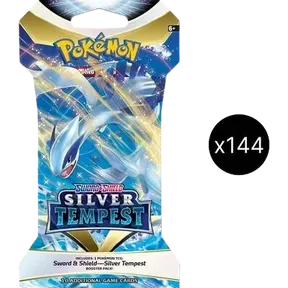 Silver Tempest Sleeved Booster Pack Case