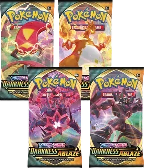 Darkness Ablaze Booster Pack Art Bundle (Set of 4)