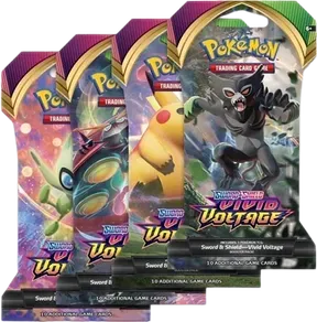 Vivid Voltage Sleeved Booster Pack Art Bundle (Set of 4)