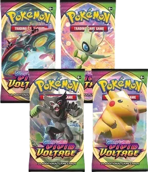 Vivid Voltage Booster Pack Art Bundle (Set of 4)