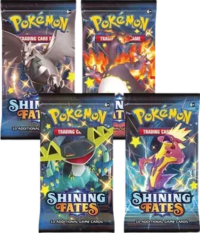Shining Fates Booster Pack Art Bundle (Set of 4)