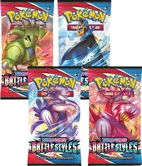 Battle Styles Booster Pack Art Bundle (Set of 4)