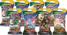 Evolving Skies Sleeved Booster Pack Bundle (Pack of 8)