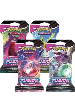 Fusion Strike Sleeved Booster Pack Art Bundle (Set of 4)