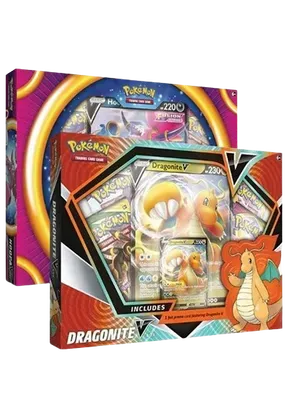 Fusion Strike Hoopa V Box / Dragonite V Box (Set of 2)