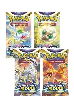 Brilliant Stars Booster Pack Art Bundle (Set of 4)
