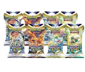 Brilliant Stars Sleeved Booster Pack Art Bundle (Set of 8)
