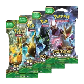 Fates Collide Sleeved Booster Pack Art Bundle (Set of 4)
