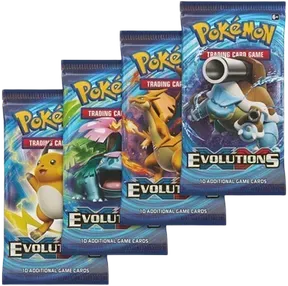 Evolutions Booster Pack Art Bundle (Set of 4)