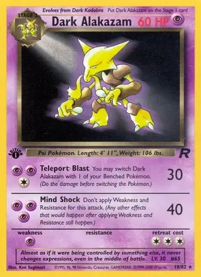 Dark Alakazam #18