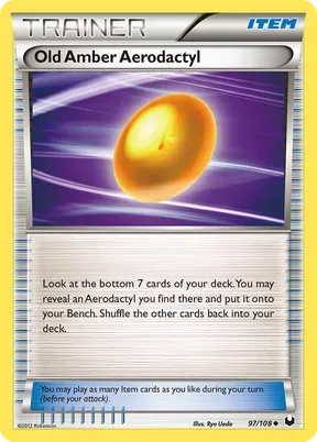 Old Amber Aerodactyl #97