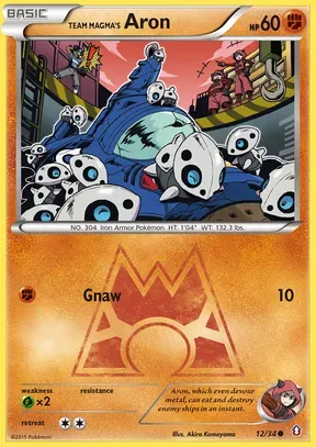 Team Magma's Aron #12