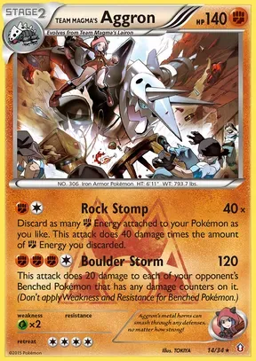 Team Magma's Aggron #14