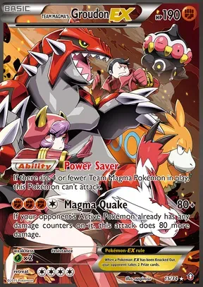 Team Magma's Groudon-EX #15