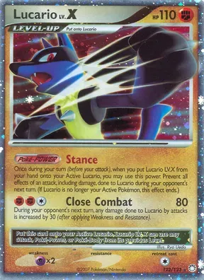Lucario LV.X #122