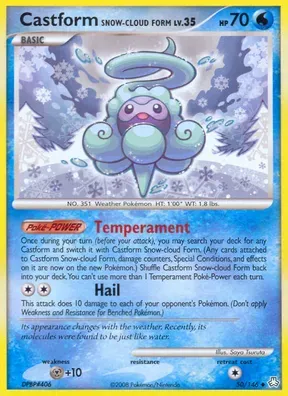 Castform Snow-Cloud Form #50