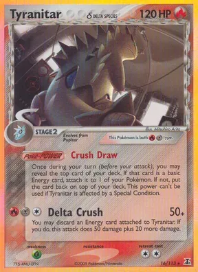 Tyranitar δ #16