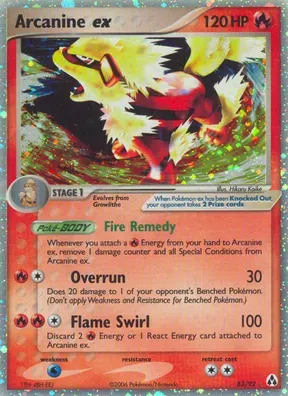 Arcanine ex #83