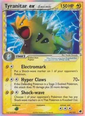 Tyranitar ex δ #99