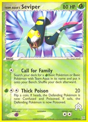 Team Aqua's Seviper #17