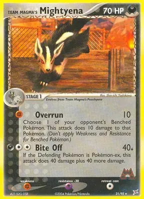 Team Magma's Mightyena #21