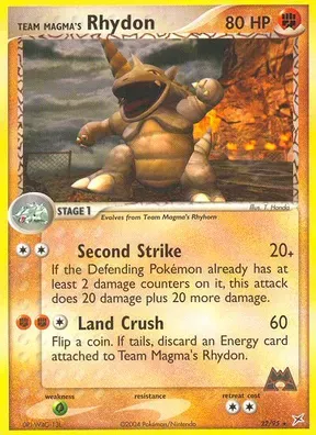 Team Magma's Rhydon #22