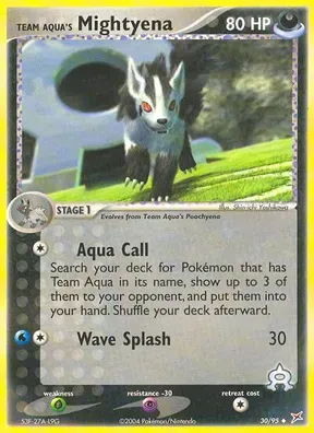 Team Aqua's Mightyena #30