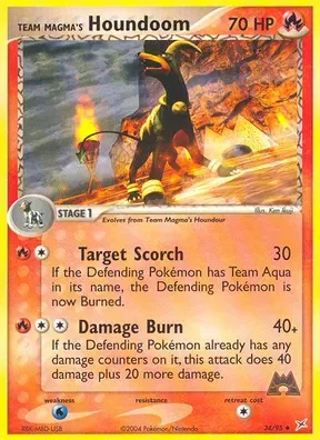 Team Magma's Houndoom #34