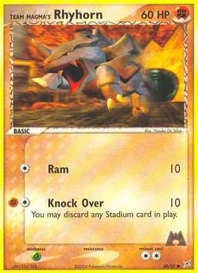 Team Magma's Rhyhorn #68