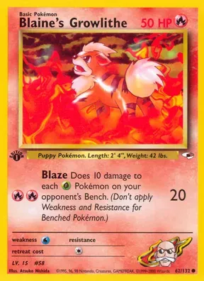 Blaine's Growlithe #62