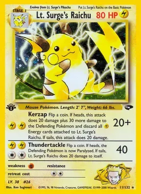 Lt. Surge's Raichu #11