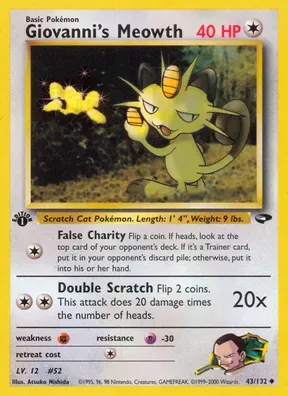 Giovanni's Meowth #43
