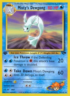 Misty's Dewgong #54