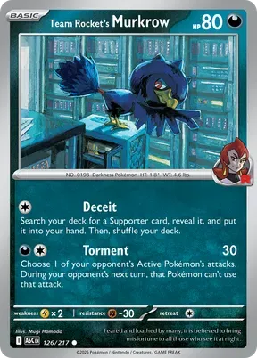 Team Rocket's Murkrow #126
