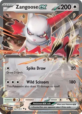 Zangoose ex #167