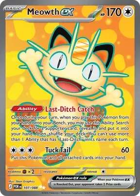 Meowth ex #107