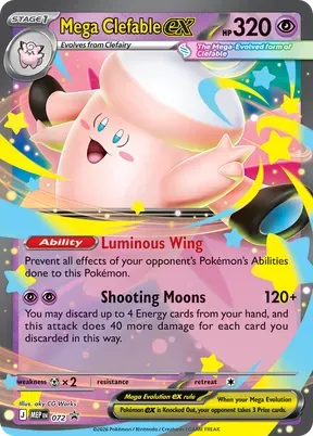 Mega Clefable ex #72