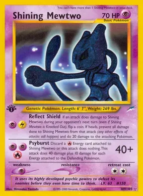 Shining Mewtwo #109