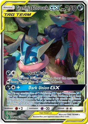 Greninja & Zoroark-GX #201